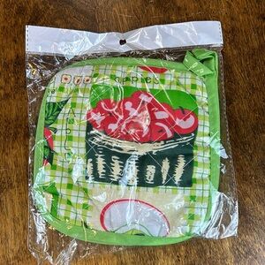Pot holders‎ with apples 2 pack